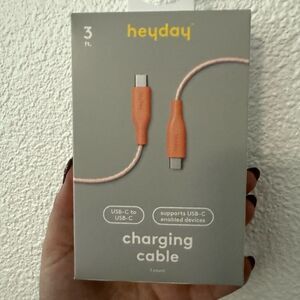 Heyday USB-C to USB-C Cable - Coral